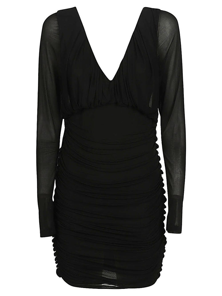 Dresses 38 Saint Laurent Black Short Jersey Dress Brand