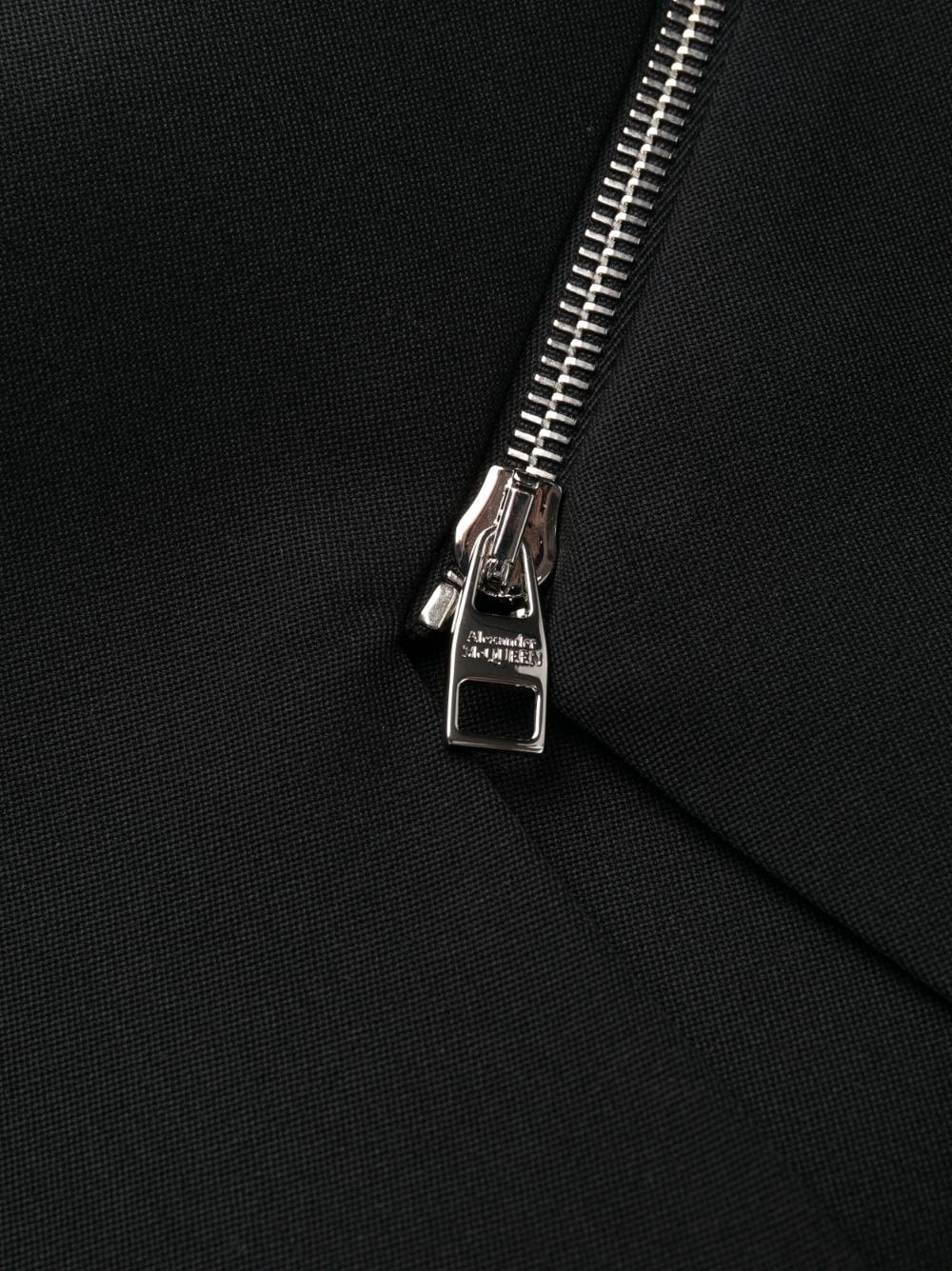 Alexander McQueen zip-embellished Midi Dress