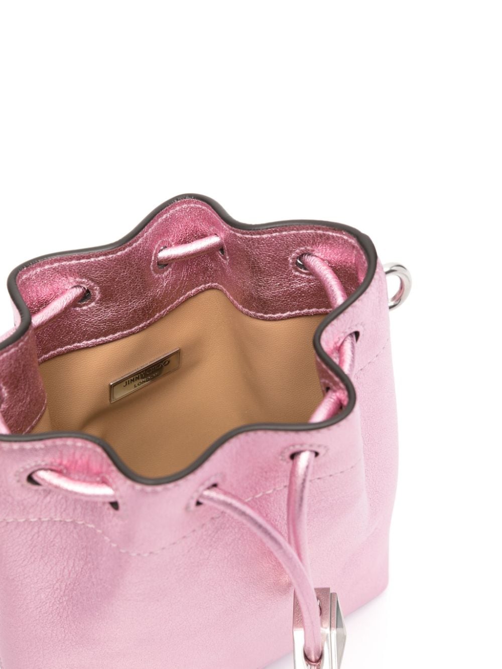 Jimmy Choo Shoulder Bucket Bag Pink