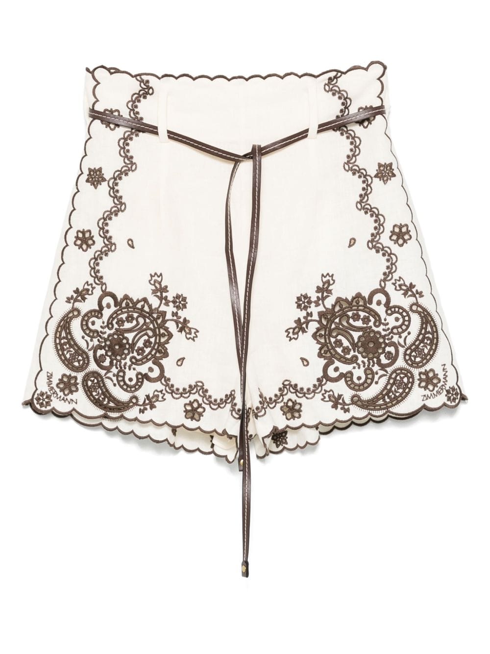 Zimmermann Shorts Ivory –