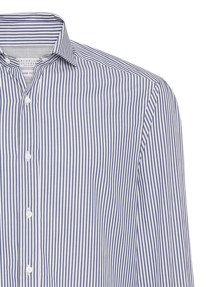 Brunello Cucinelli Shirts Blue