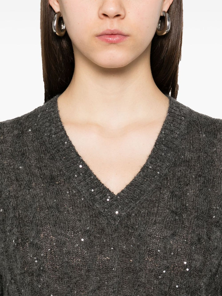 Brunello Cucinelli Sweaters Grey