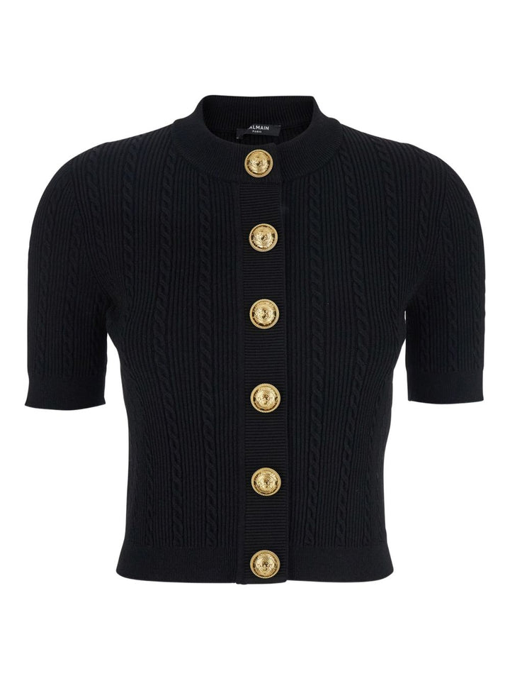 Balmain Sweaters Black