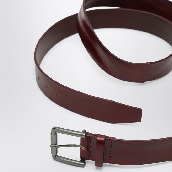 Max Mara Long Belt in Antique Pink Leather