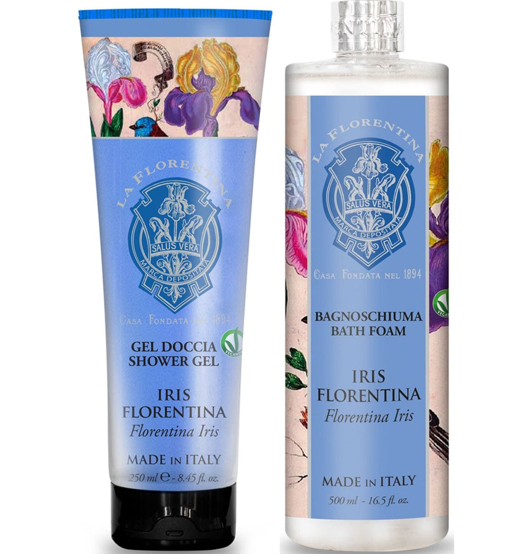 La Florentina Bath Foam & Shower Gel La Florentina Iris Bath Foam & Shower Gel Set Brand