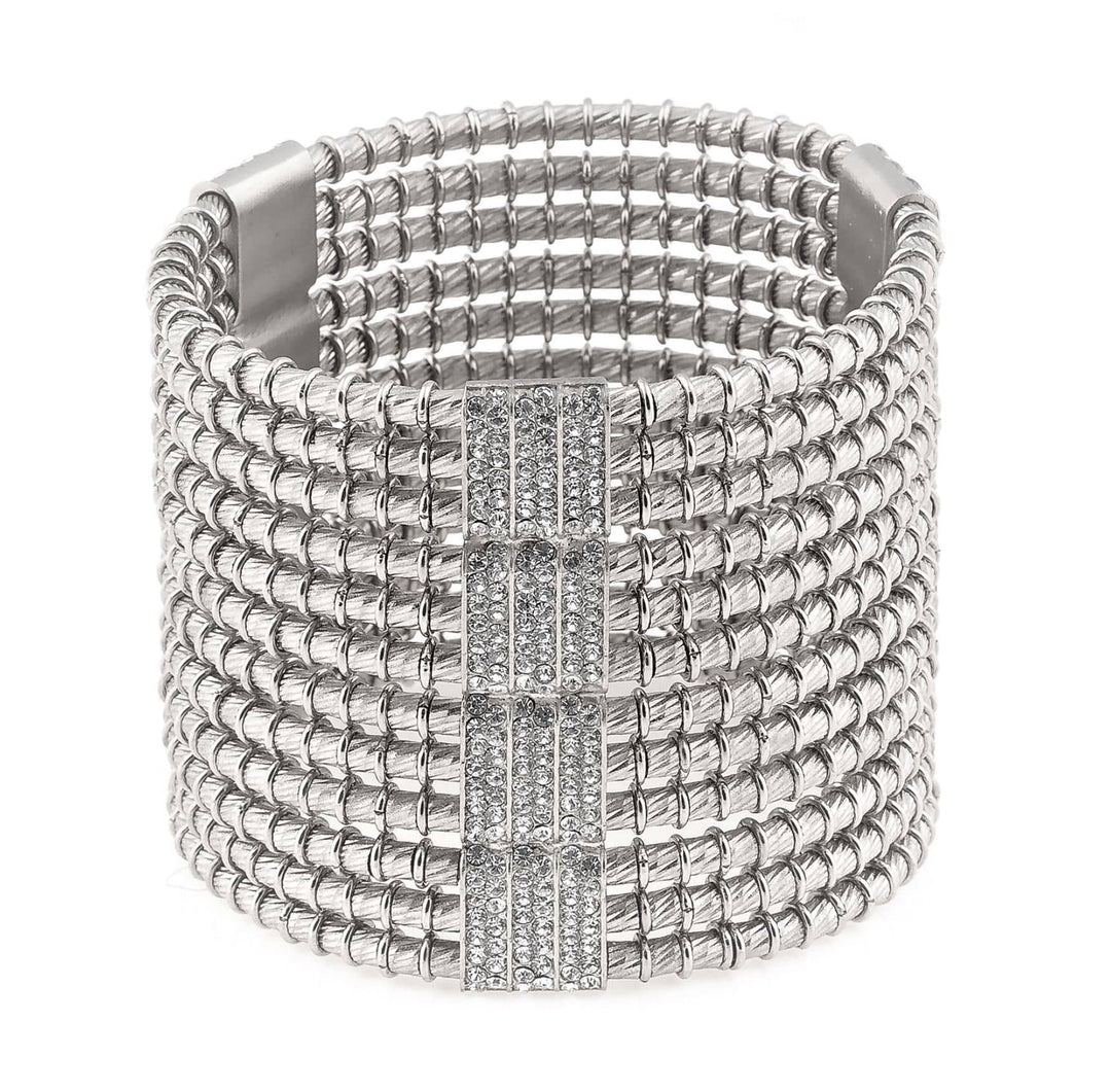 Giora Bracelet Giora' Clavdia Bracelet with Swarovski Crystal Rhodium Clavdia Bracelet By Giovanna Raspini Italian Jewellery Designer Giora' Brand