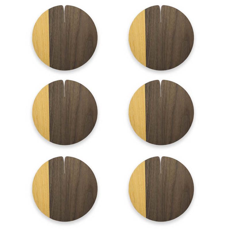 Lignis Coaster Lignis Nelumbo Coaster Medium Set Of 6, Colors Yellow Brand