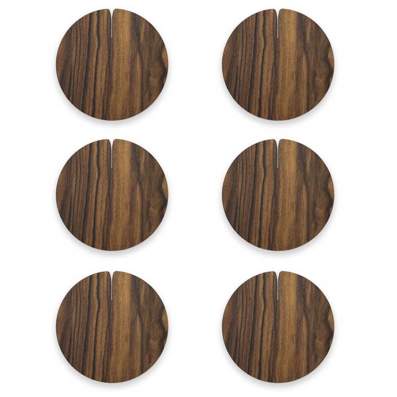 Lignis Coaster Lignis Nelumbo Coaster Medium Set Of 6, Warm Rosewood Brand