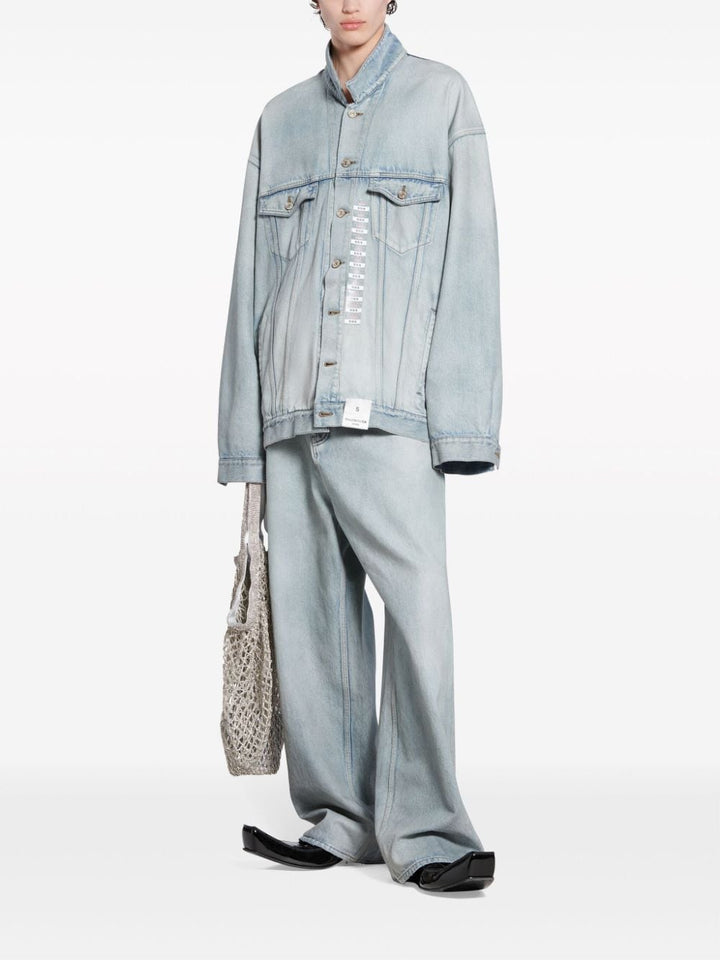 Balenciaga Jackets 1 Balenciaga Denim jacket with flap pockets and drop shoulder Balenciaga Denim jacket with flap pockets and drop shoulder Brand