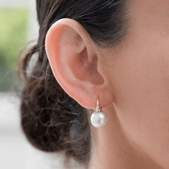 Ikecho Pearl Earrings Ikecho Edison Round Short Plain Hook Earrings Ikecho Edison Round Short Plain Hook Earrings Brand