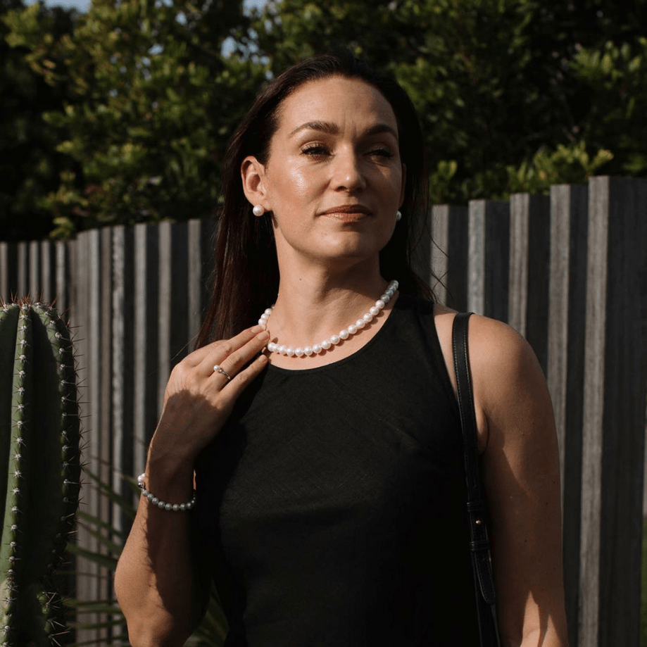 Ikecho Pearl Necklace Ikecho Classic Round Freshwater Pearl Strand Ikecho Classic Round Freshwater Pearl Strand Brand