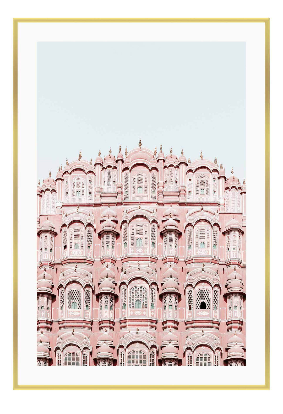 Canvas Print Small		50x70cm / Gold India India Wall Art : Ready to hang framed artwork. Brand