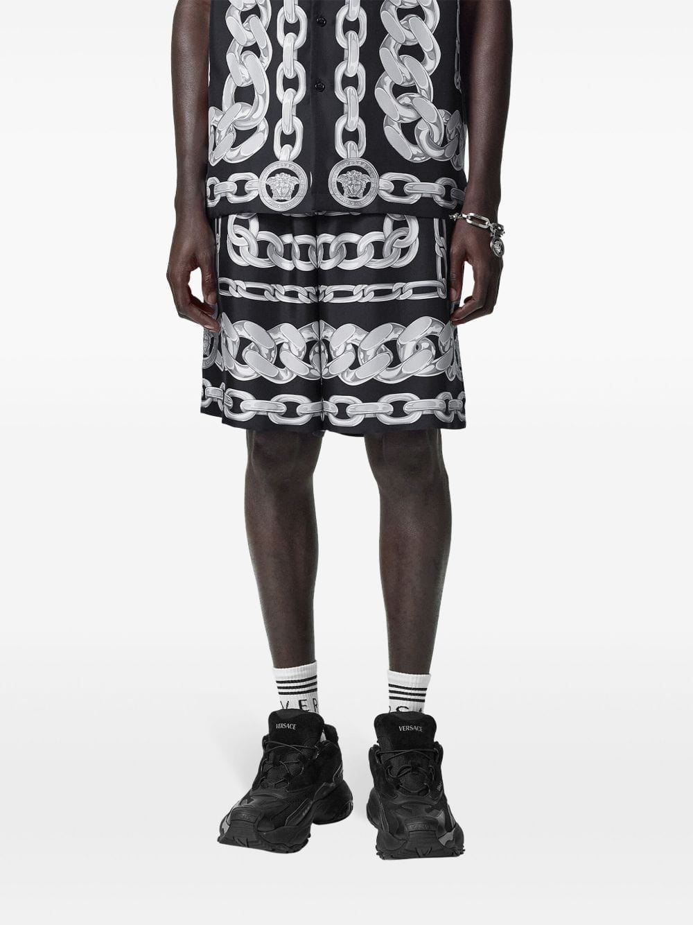 Versace Short trousers Versace Shorts Black Versace Shorts Black Brand