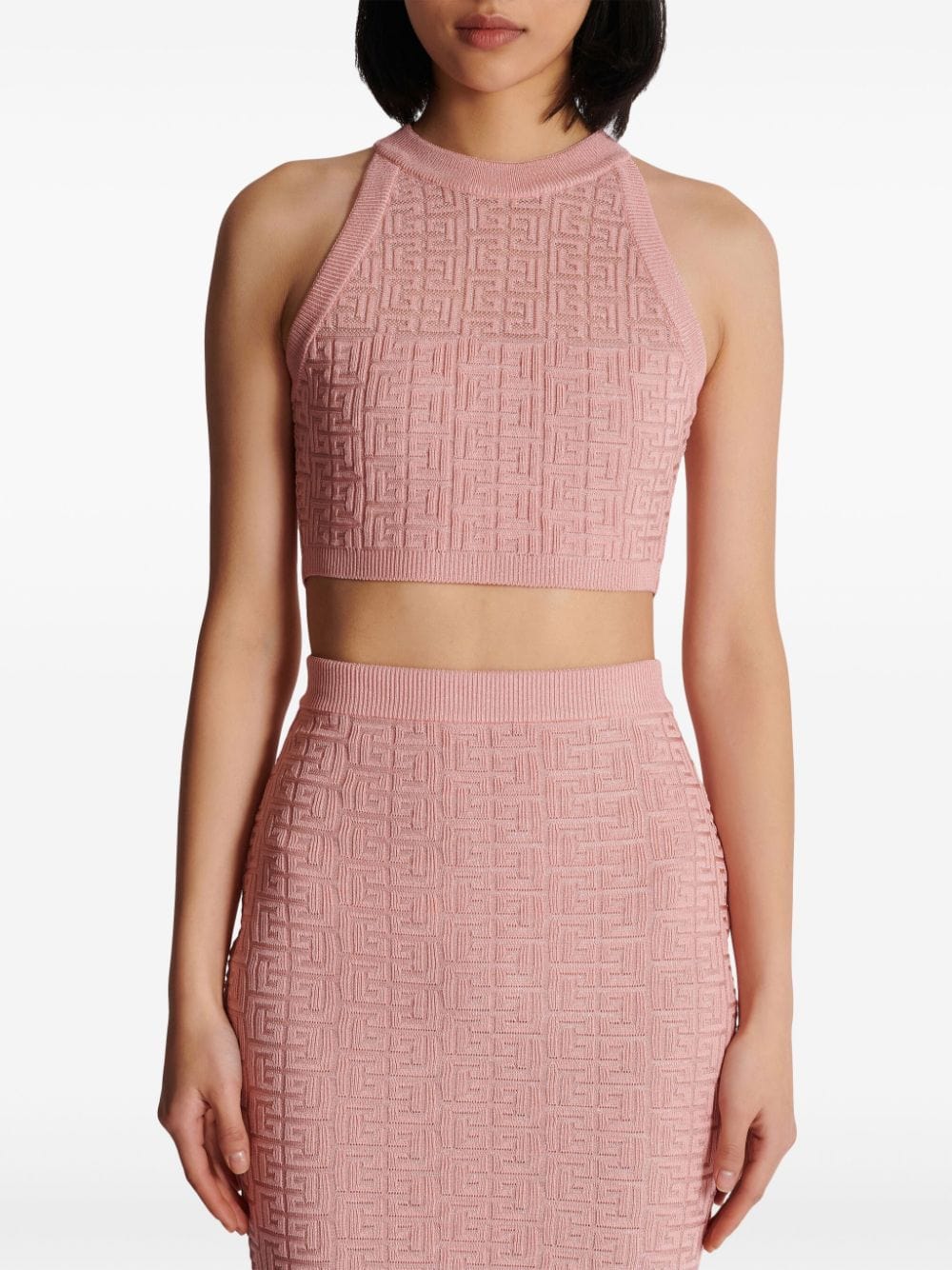 Balmain Topwear 40 Balmain Knit Top Balmain Pink Knit Top Brand