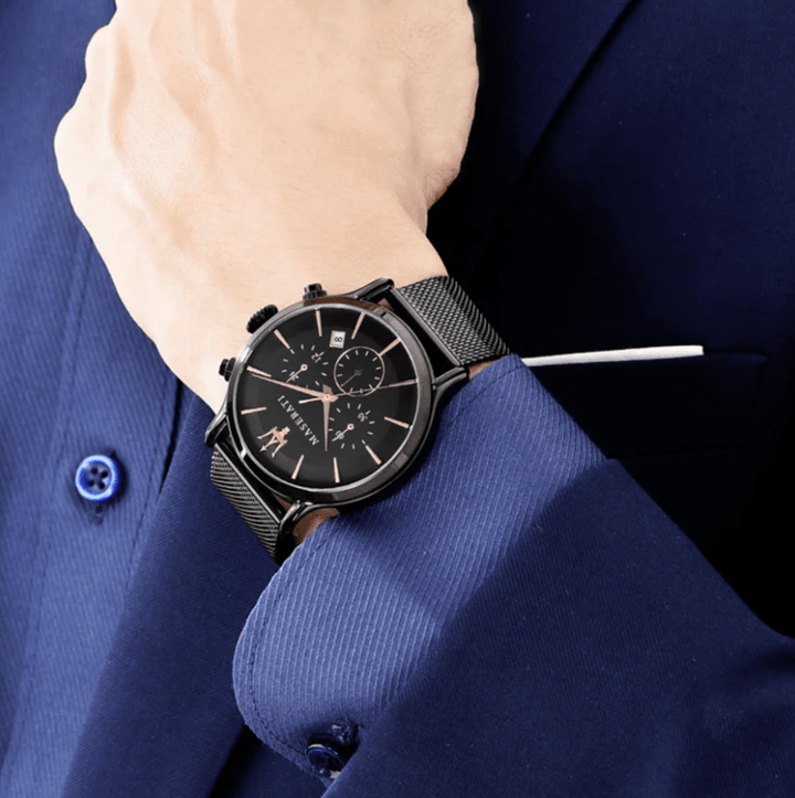 Maserati Watch Maserati Epoca Watch For Men's 42mm Black Steel Mesh Maserati Epoca Watch For Men's 42mm Black Steel Mesh I Free Shipping   Brand