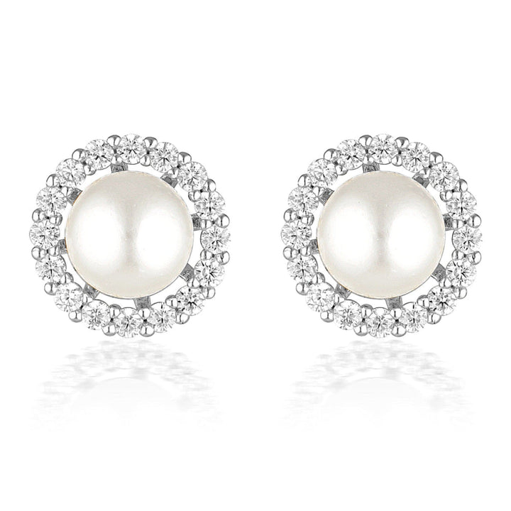 Georgini Earring Georgini Noel Nights Esteem Pearl Earrings Silver Brand