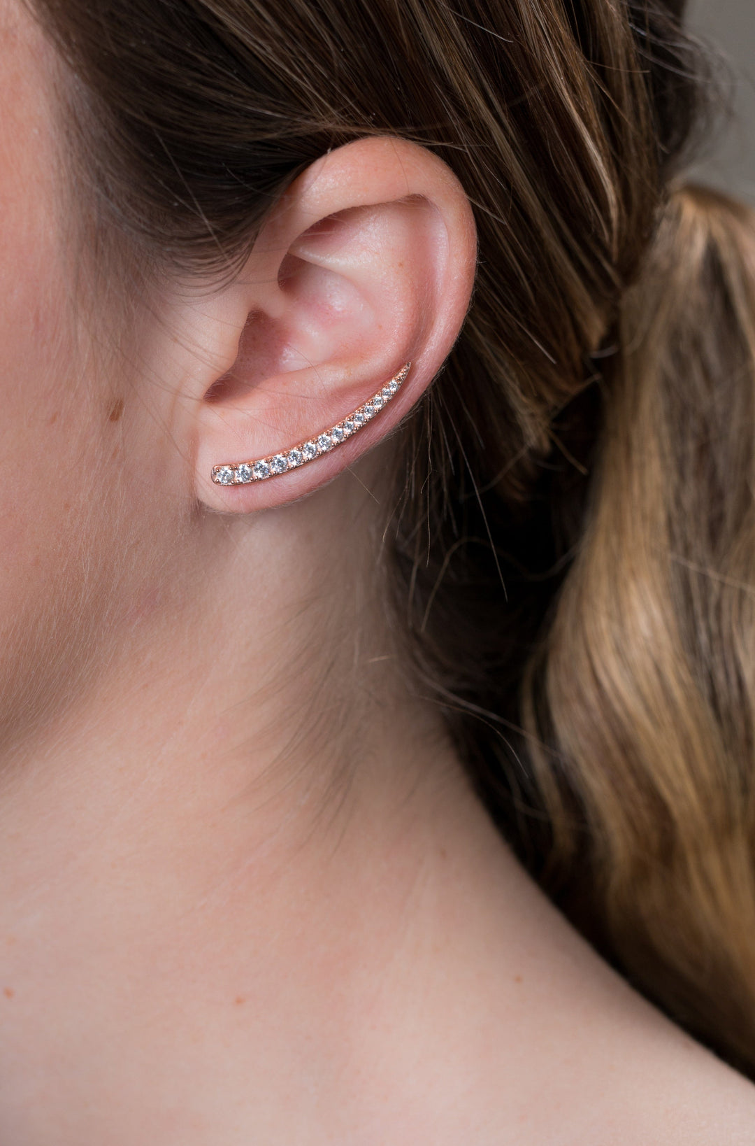 Georgini Earring Georgini Summer Sorbet Vanilla Vine Earrings Large Rose Gold Brand