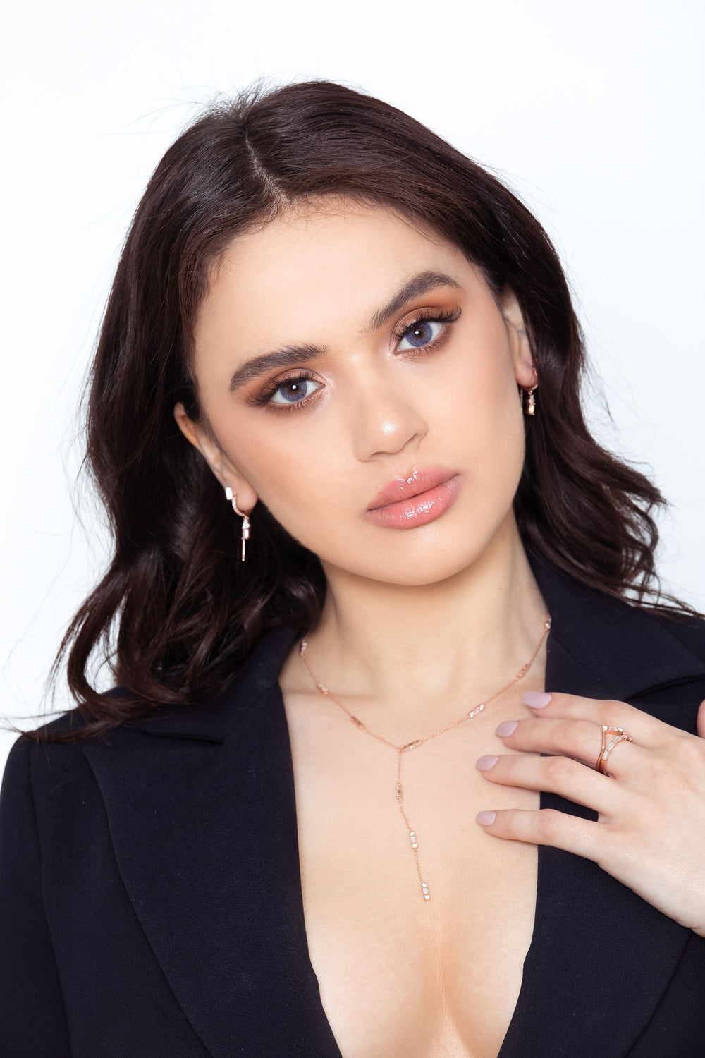 Georgini Earring Georgini The Layered Edit Kolm Earrings Rose Gold Brand