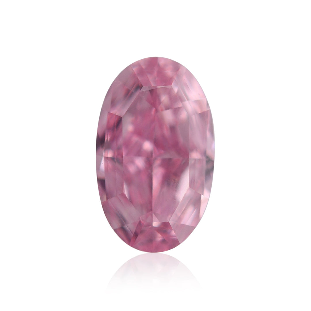 0.13 Carat Fancy Vivid Purplish Pink Oval Diamond (VS) GIA