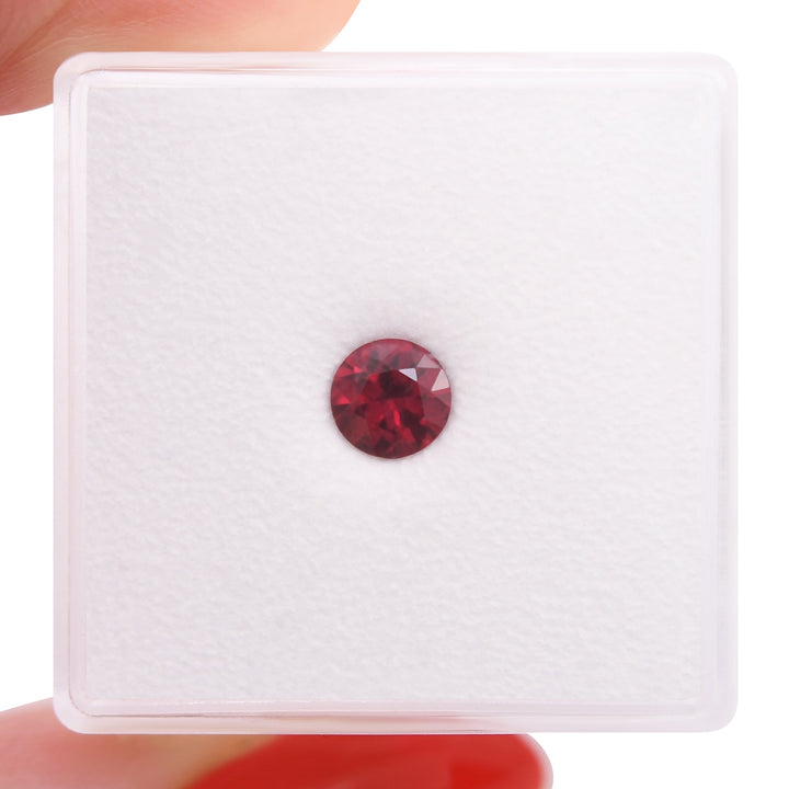 0.56 Carat Red MOZAMBIQUE Round Ruby