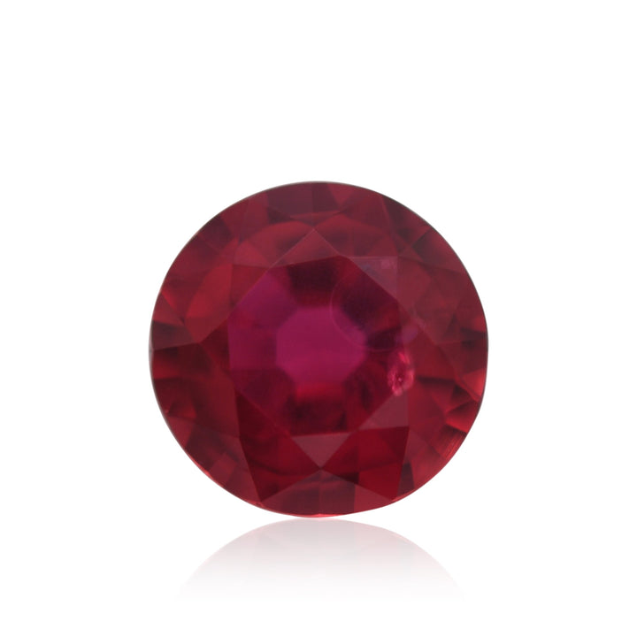 0.57 Carat Red MOZAMBIQUE Round Ruby