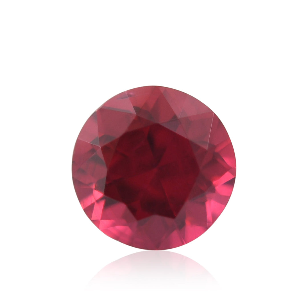 0.66 Carat Red MOZAMBIQUE Round Ruby
