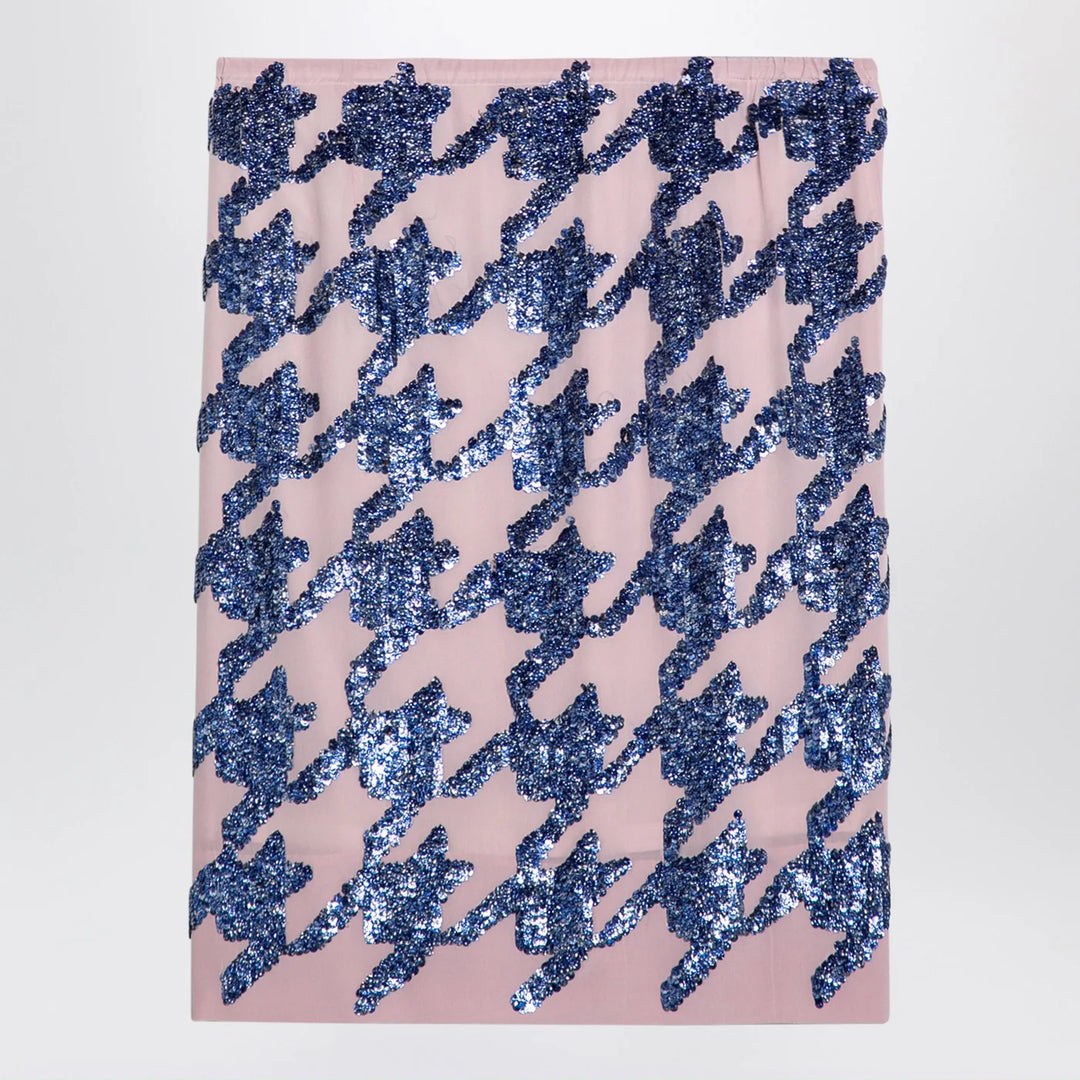 Dries Van Noten - Pink silk sequin skirt