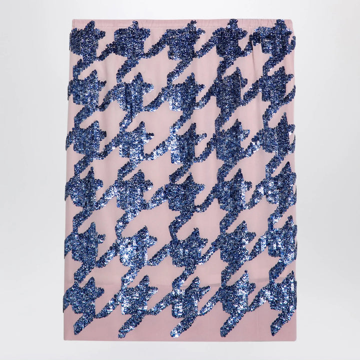 Dries Van Noten - Pink silk sequin skirt