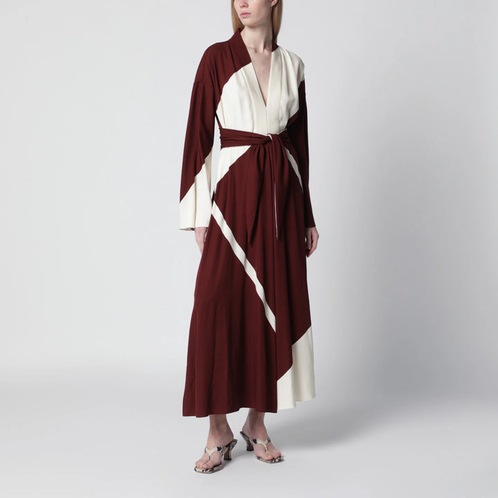 Printed dress in viscose twill