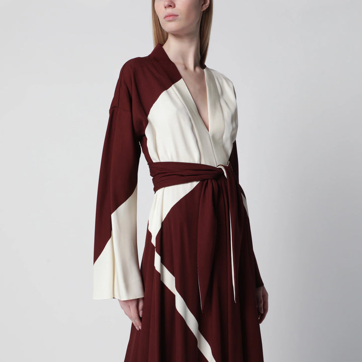 Printed dress in viscose twill