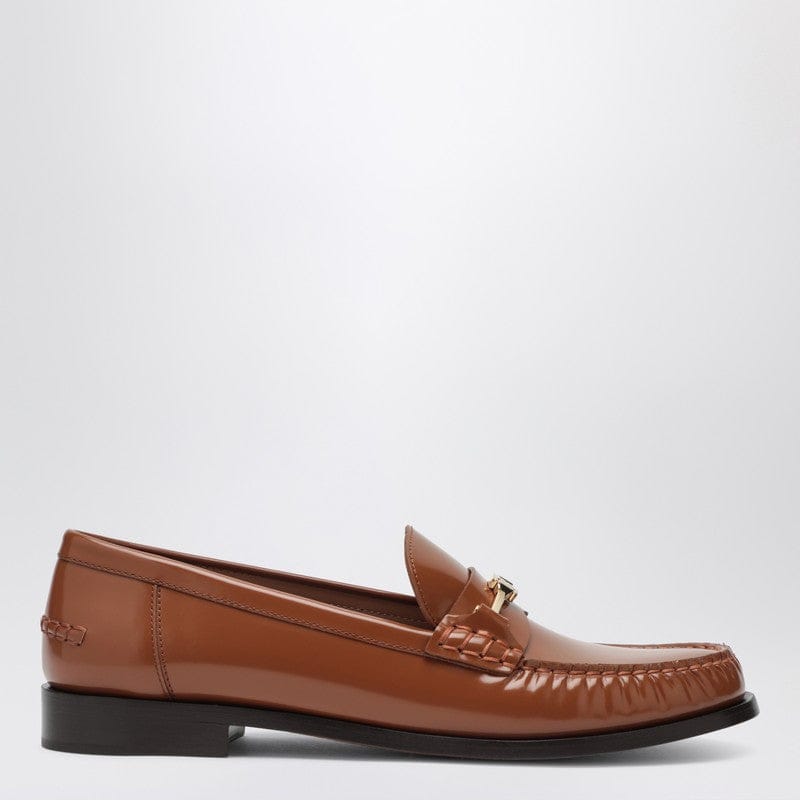 Shoes Ferragamo - Moccasin with chain New Vara colour leather - 7,5 US Brand