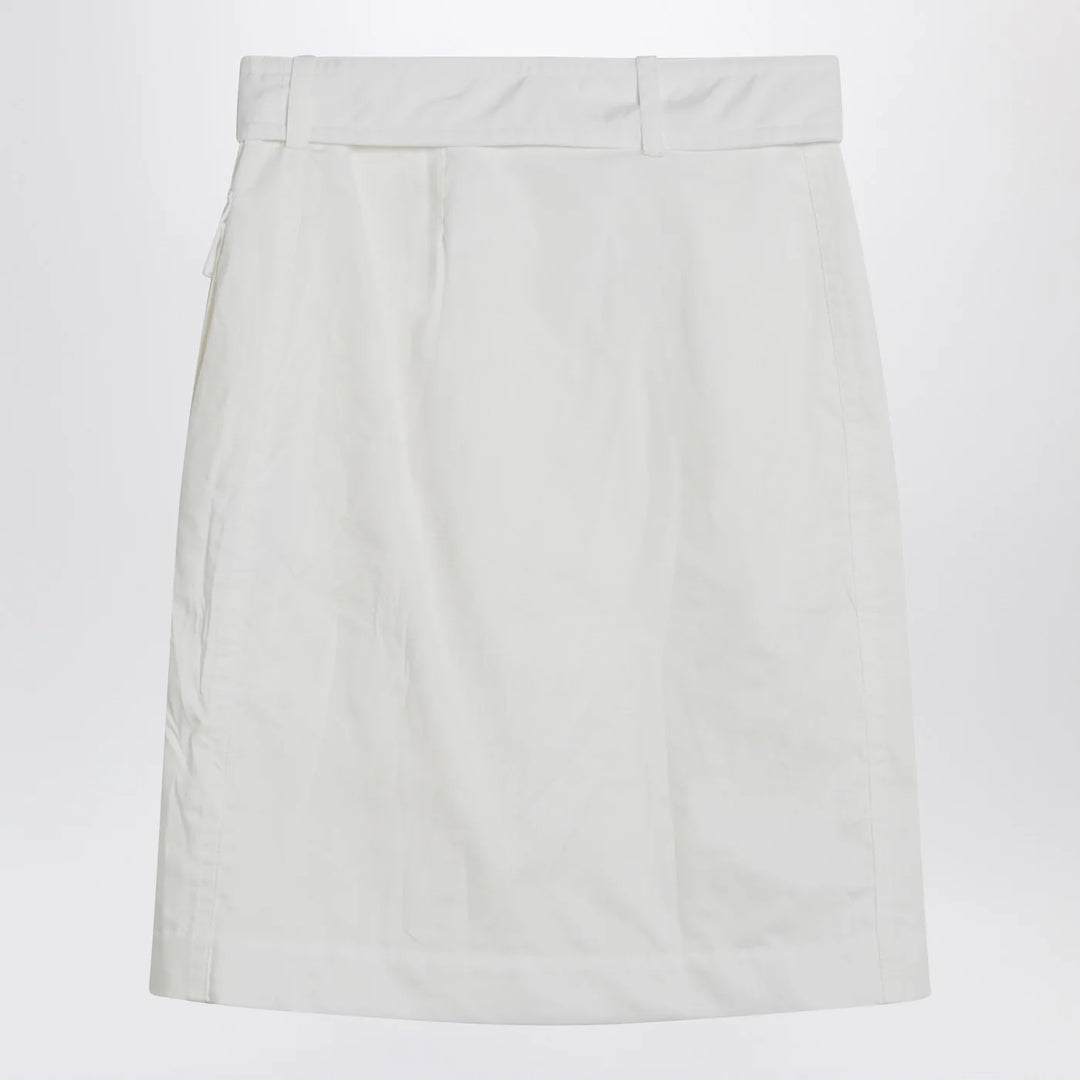 Ferragamo - White wrap skirt in cotton blend