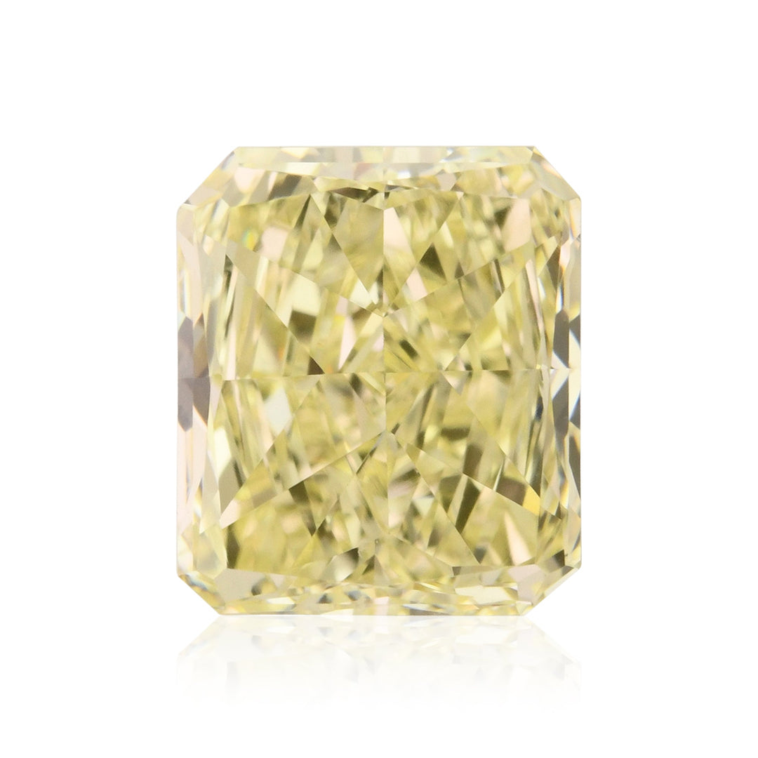 1.01 Carat Light Yellow Radiant Diamond VS2 GIA
