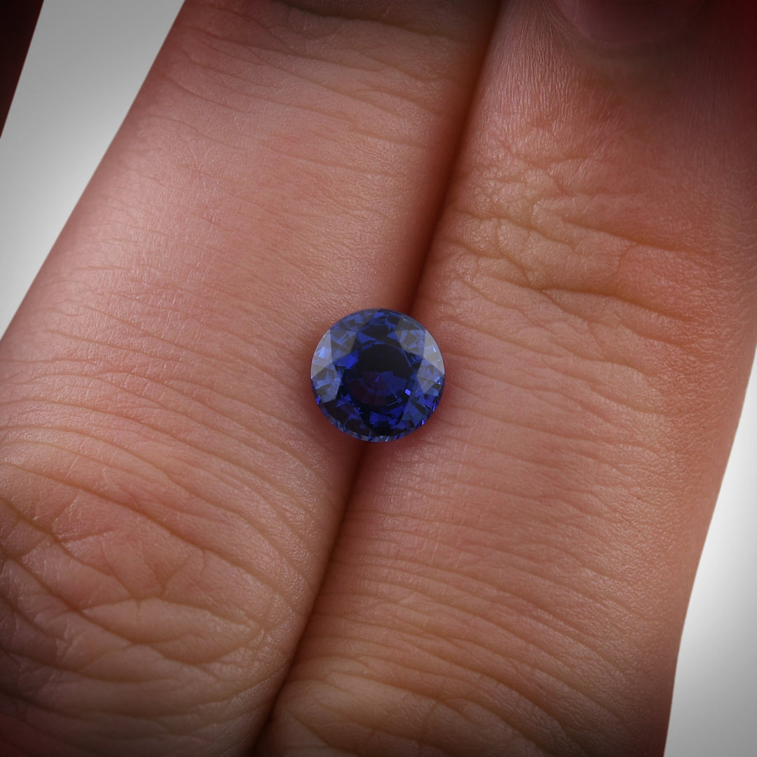 1.09 Carat Blue SRI LANKAN Round Sapphire