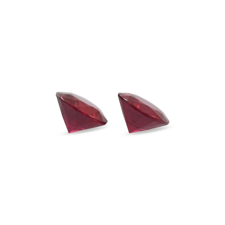1.12 Carat Red MOZAMBIQUE Round Rubies Pair