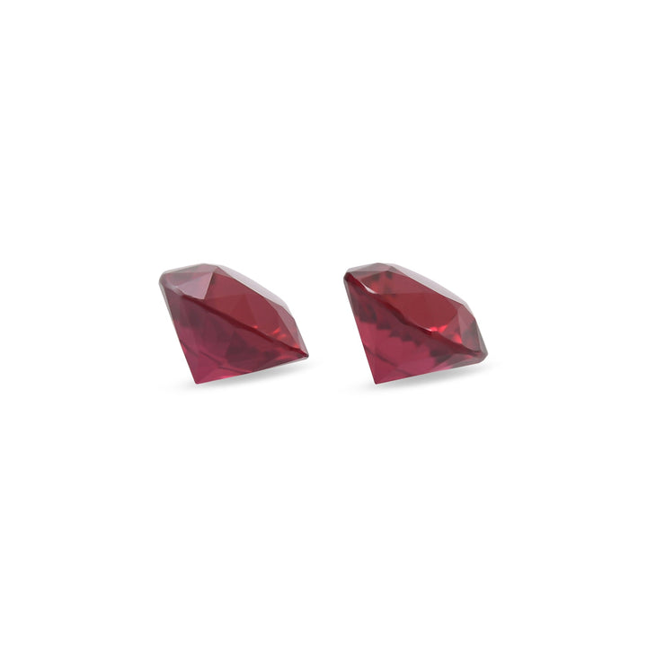 1.19 Carat Red MOZAMBIQUE Round Rubies Pair