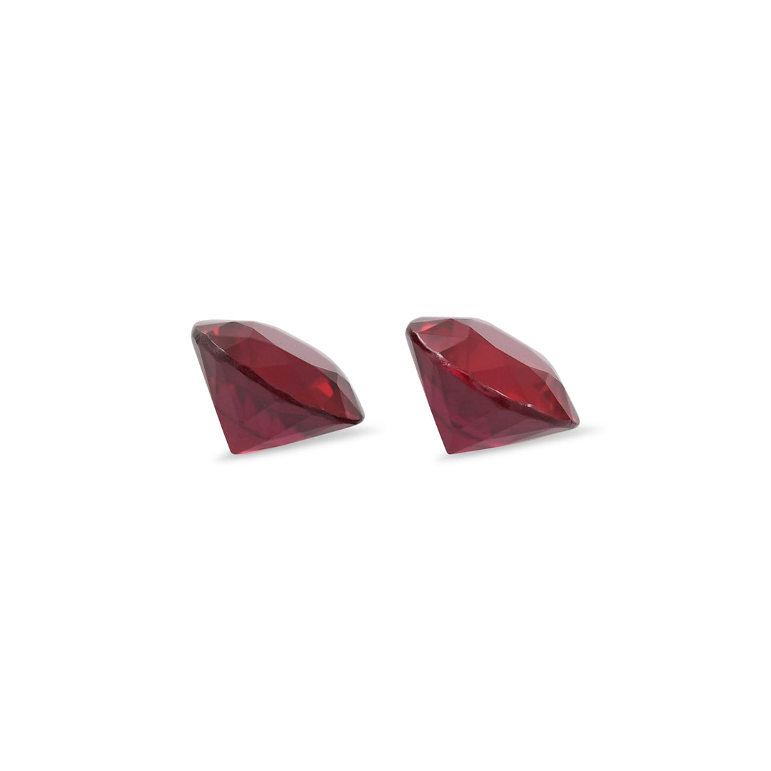1.20 Carat Red MOZAMBIQUE Round Rubies Pair