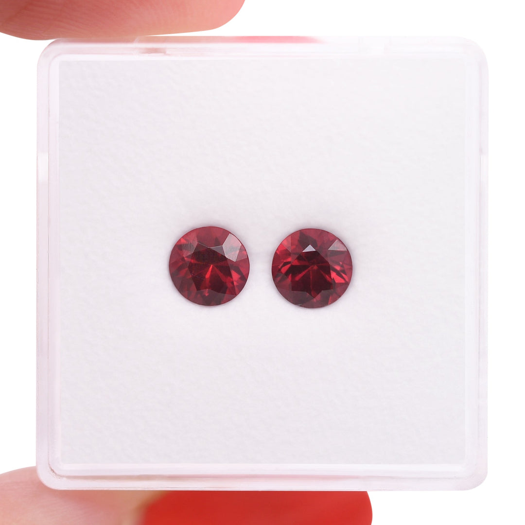 1.21 Carat Red MOZAMBIQUE Round Rubies