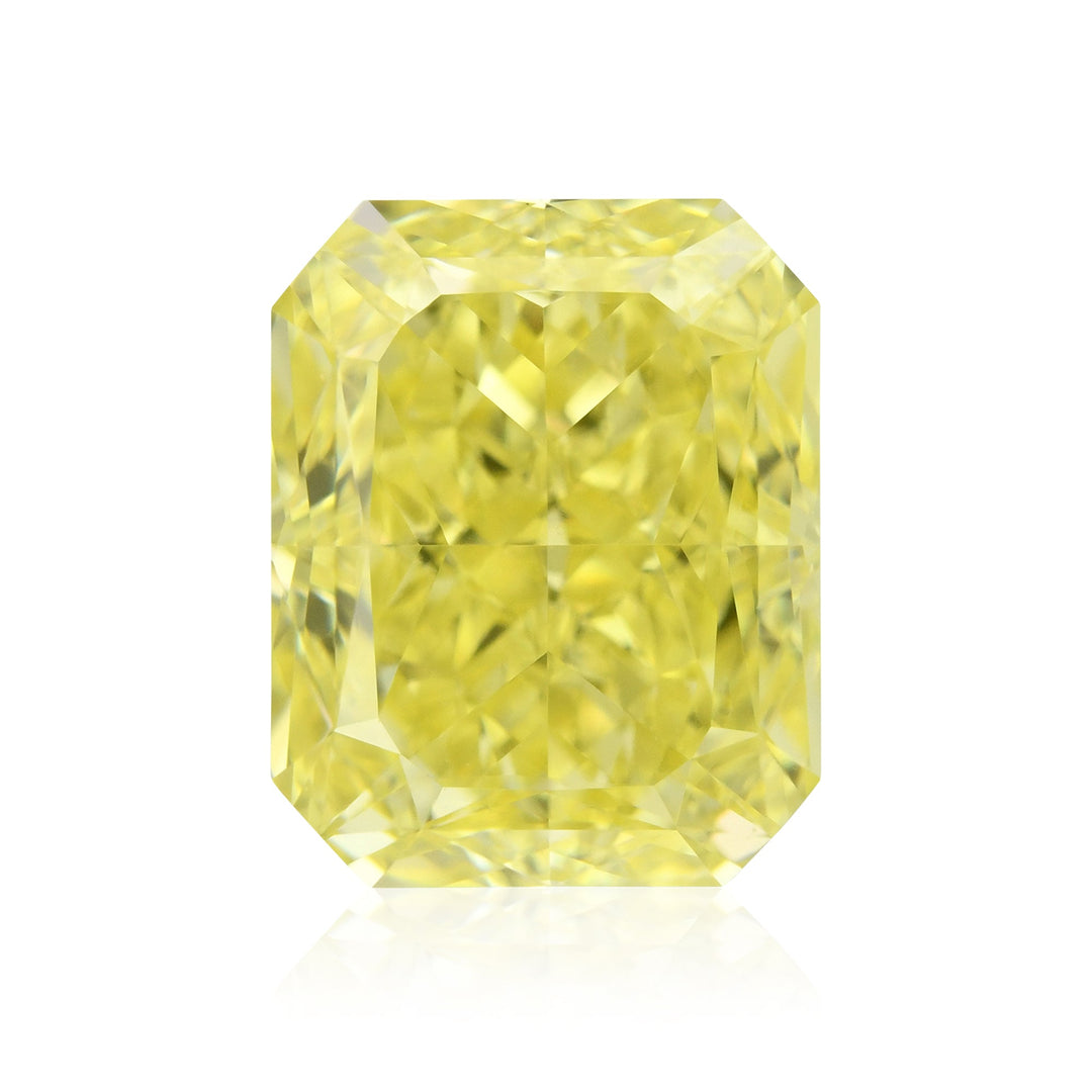 1.35 Carat Fancy Intense Yellow Radiant Diamond VVS1 GIA