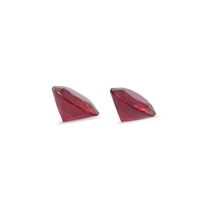 1.42 Carat Red MOZAMBIQUE Round Rubies Pair