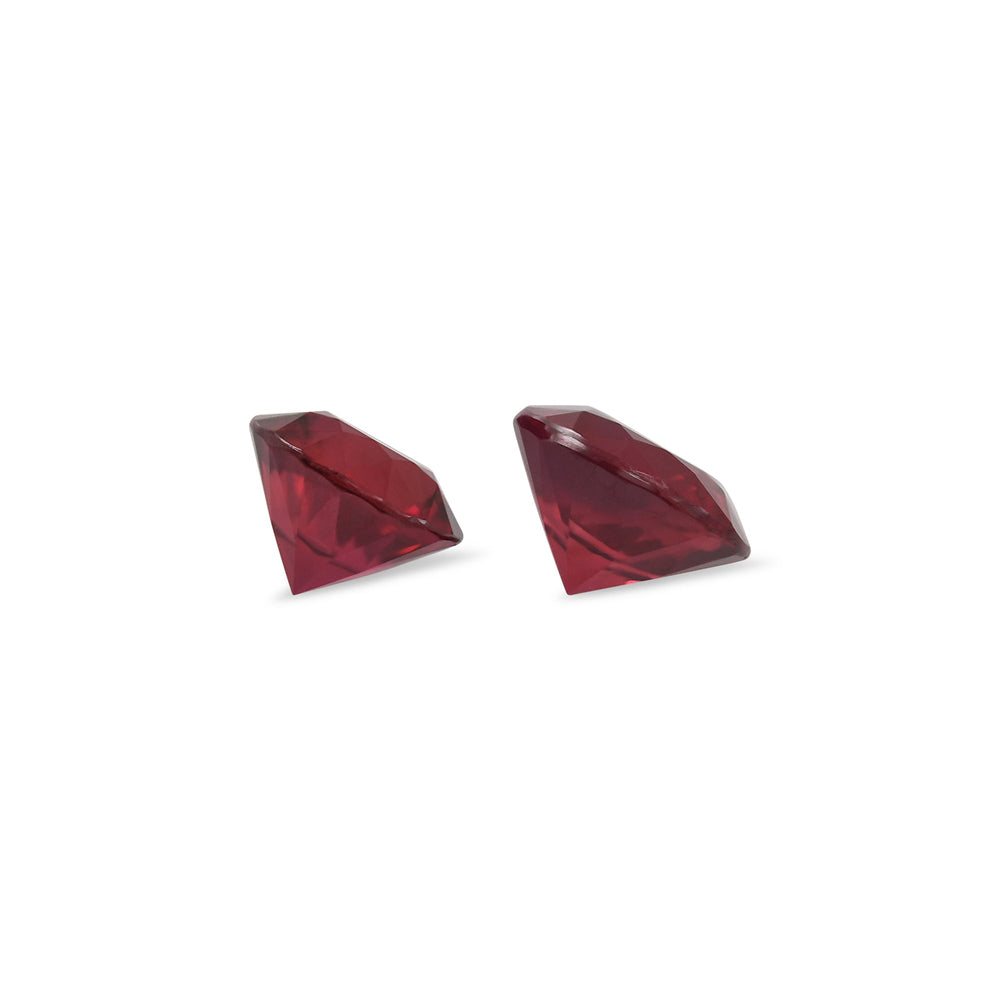 1.49 Carat Red MOZAMBIQUE Round Rubies Pair
