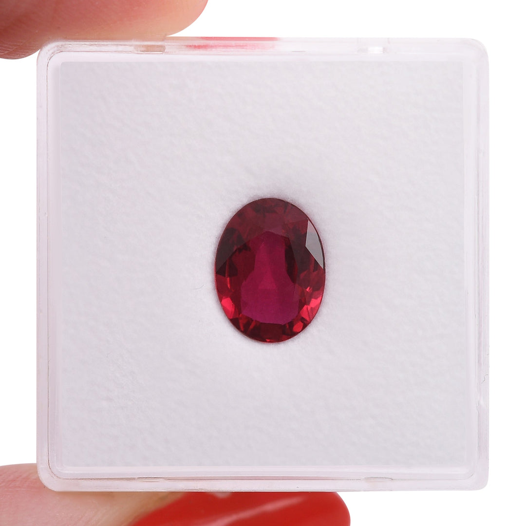 1.64 Carat Red MOZAMBIQUE Oval Ruby CD