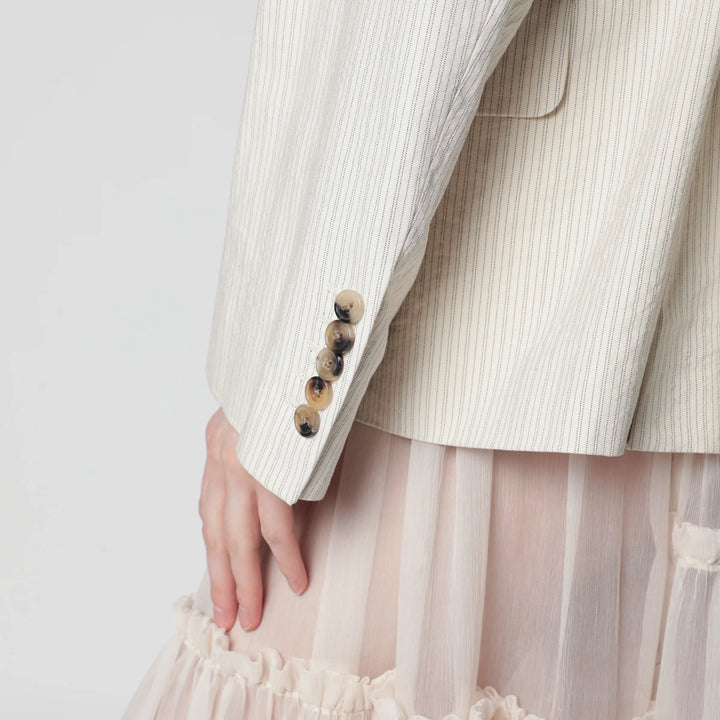 Dries Van Noten - Écru oversized double-breasted jacket by Dries Van Noten