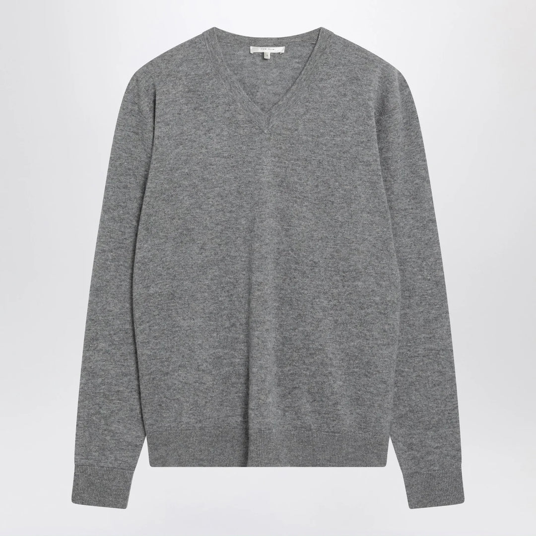 The Row - Nian sweater in grey cashmere