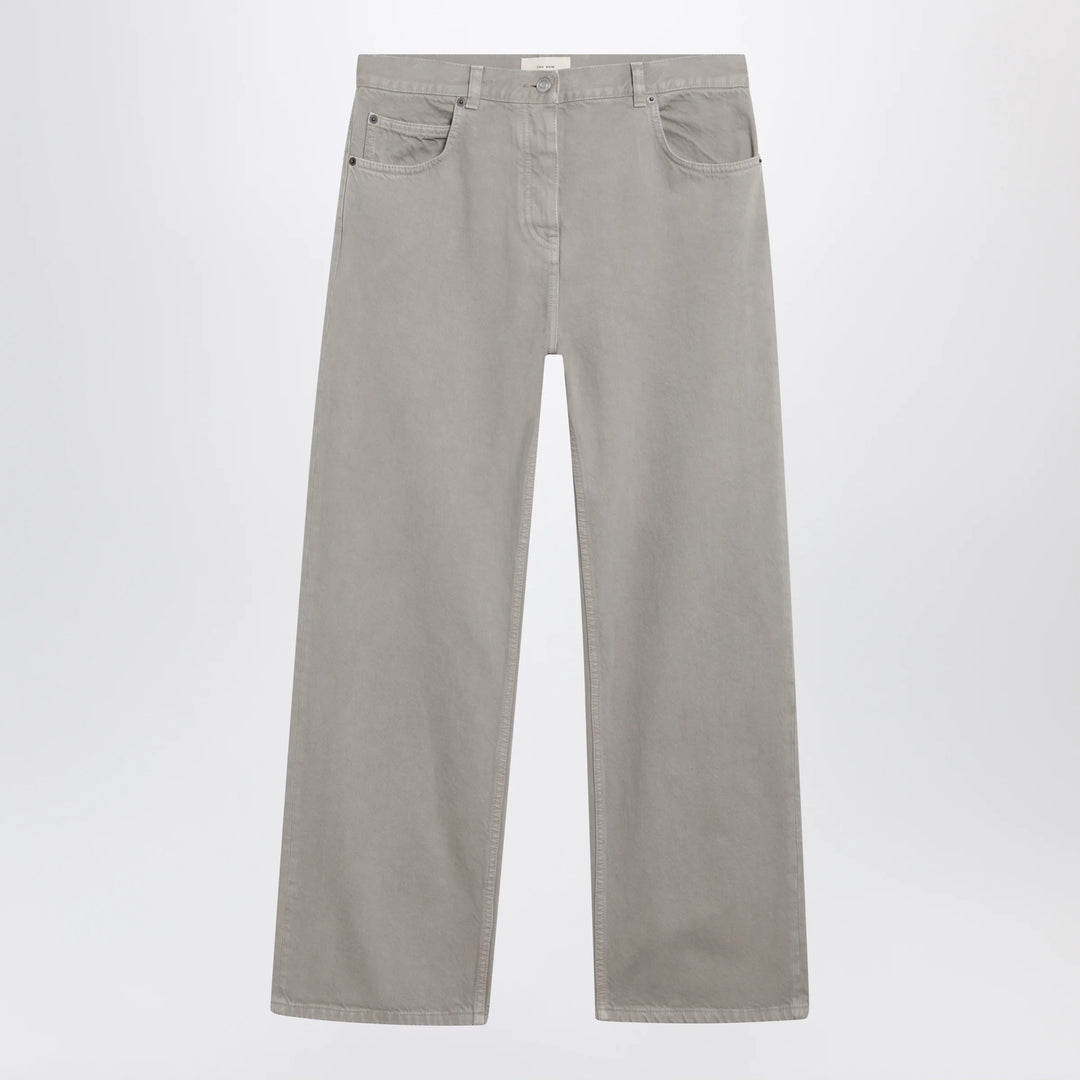 The Row - Finbar cotton jeans in smoke grey