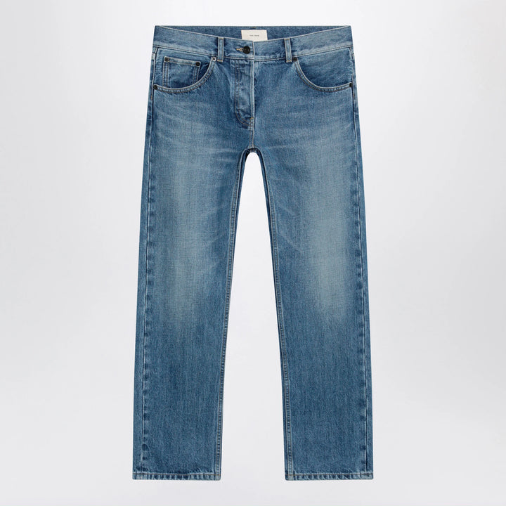 The Row - Fima low-rise straight-leg cotton jeans in indigo