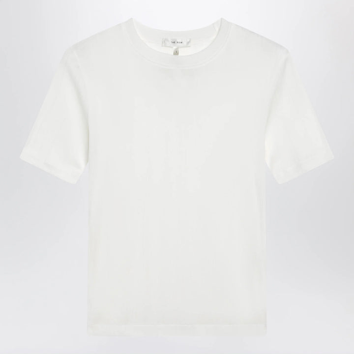 The Row - Etina slim cotton jersey top in ivory