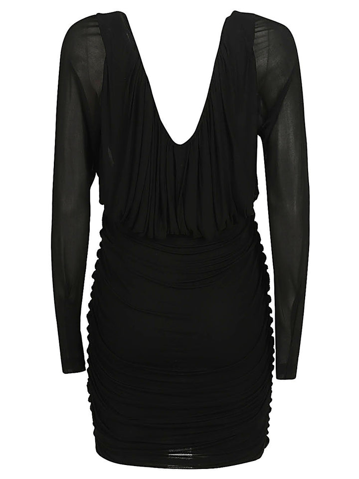 Saint Laurent Black Short Jersey Dress