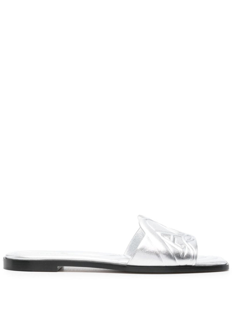 サンダル・ミュール ALEXANDER MCQUEEN Women Sandals 780714WIF138100 Silver Alexander McQueen Sandals Silver – italianluxurygroup.com.au