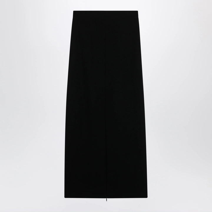 The Row - Iphora high-waisted wool column skirt in black